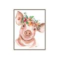 Picture of Flower Piglet _GroupedProduct_Rectangle_Portrait_Canvas_Framed_