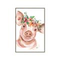 Picture of Flower Piglet _GroupedProduct_Rectangle_Portrait_Canvas_Framed_