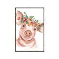 Picture of Flower Piglet _GroupedProduct_Rectangle_Portrait_Canvas_Framed_
