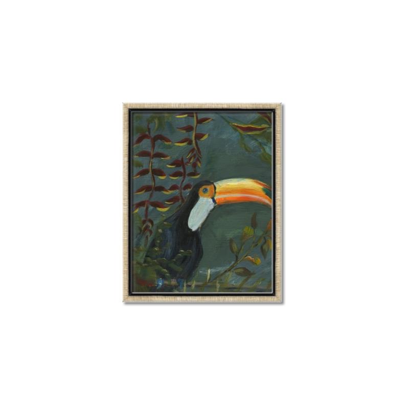 Picture of Long Beak I _GroupedProduct_Rectangle_Portrait_Canvas_Framed_
