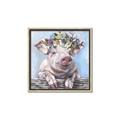 Picture of Flower Piglet I _GroupedProduct_Square_Canvas_Framed_
