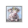 Picture of Flower Piglet I _GroupedProduct_Square_Canvas_Framed_