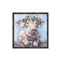 Picture of Flower Piglet I _GroupedProduct_Square_Canvas_Framed_