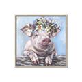 Picture of Flower Piglet I _GroupedProduct_Square_Canvas_Framed_