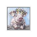 Picture of Flower Piglet I _GroupedProduct_Square_Canvas_Framed_