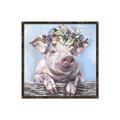Picture of Flower Piglet I _GroupedProduct_Square_Canvas_Framed_