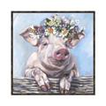 Picture of Flower Piglet I _GroupedProduct_Square_Canvas_Framed_