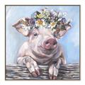 Picture of Flower Piglet I _GroupedProduct_Square_Canvas_Framed_