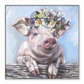 Picture of Flower Piglet I _GroupedProduct_Square_Canvas_Framed_