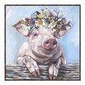 Picture of Flower Piglet I _GroupedProduct_Square_Canvas_Framed_
