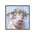 Picture of Flower Piglet II _GroupedProduct_Square_Canvas_Framed_