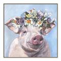 Picture of Flower Piglet II _GroupedProduct_Square_Canvas_Framed_