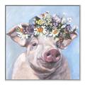 Picture of Flower Piglet II _GroupedProduct_Square_Canvas_Framed_