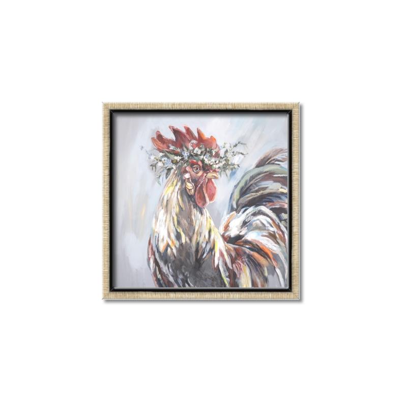 Picture of Gallic Rooster IV _GroupedProduct_Square_Canvas_Framed_