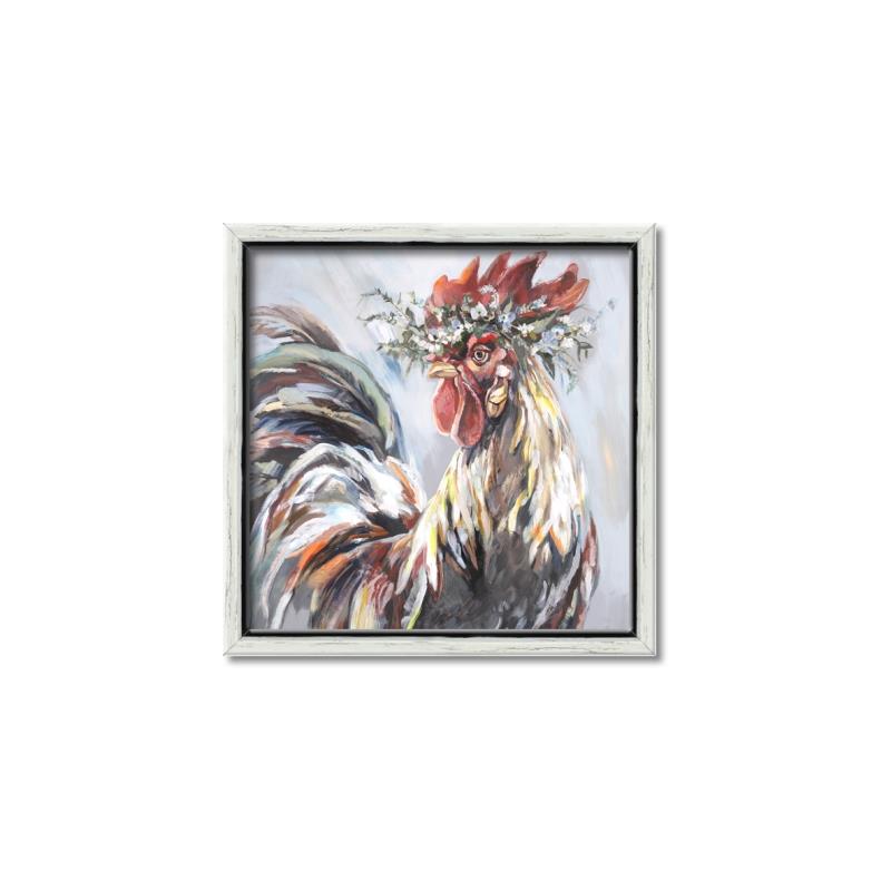 Picture of Gallic Rooster III _GroupedProduct_Square_Canvas_Framed_