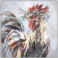 Picture of Gallic Rooster III _GroupedProduct_Square_Canvas_Framed_