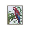 Picture of Red Parrot Paradise I _GroupedProduct_Rectangle_Portrait_Canvas_Framed_