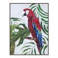 Picture of Red Parrot Paradise I _GroupedProduct_Rectangle_Portrait_Canvas_Framed_