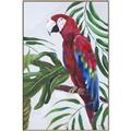 Picture of Red Parrot Paradise I _GroupedProduct_Rectangle_Portrait_Canvas_Framed_