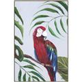Picture of Red Parrot Paradise II _GroupedProduct_Rectangle_Portrait_Canvas_Framed_