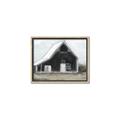 Picture of Black Barn House _GroupedProduct_Rectangle_Landscape_Canvas_Framed_