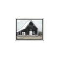 Picture of Black Barn House _GroupedProduct_Rectangle_Landscape_Canvas_Framed_