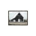 Picture of Black Barn House _GroupedProduct_Rectangle_Landscape_Canvas_Framed_