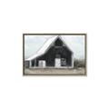 Picture of Black Barn House _GroupedProduct_Rectangle_Landscape_Canvas_Framed_