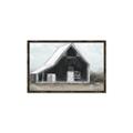 Picture of Black Barn House _GroupedProduct_Rectangle_Landscape_Canvas_Framed_