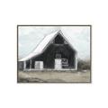 Picture of Black Barn House _GroupedProduct_Rectangle_Landscape_Canvas_Framed_