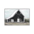 Picture of Black Barn House _GroupedProduct_Rectangle_Landscape_Canvas_Framed_