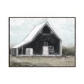 Picture of Black Barn House _GroupedProduct_Rectangle_Landscape_Canvas_Framed_