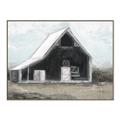 Picture of Black Barn House _GroupedProduct_Rectangle_Landscape_Canvas_Framed_