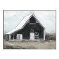 Picture of Black Barn House _GroupedProduct_Rectangle_Landscape_Canvas_Framed_
