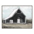 Picture of Black Barn House _GroupedProduct_Rectangle_Landscape_Canvas_Framed_