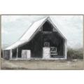 Picture of Black Barn House _GroupedProduct_Rectangle_Landscape_Canvas_Framed_