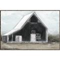 Picture of Black Barn House _GroupedProduct_Rectangle_Landscape_Canvas_Framed_