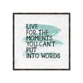 Picture of Live The Moment _GroupedProduct_Square_Canvas_Framed_