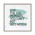 Picture of Live The Moment _GroupedProduct_Square_Canvas_Framed_