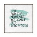 Picture of Live The Moment _GroupedProduct_Square_Canvas_Framed_