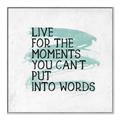 Picture of Live The Moment _GroupedProduct_Square_Canvas_Framed_