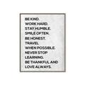 Picture of Be Kind II _GroupedProduct_Rectangle_Portrait_Canvas_Framed_