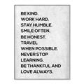 Picture of Be Kind II _GroupedProduct_Rectangle_Portrait_Canvas_Framed_