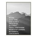 Picture of Be Kind Work Hard II _GroupedProduct_Rectangle_Portrait_Canvas_Framed_