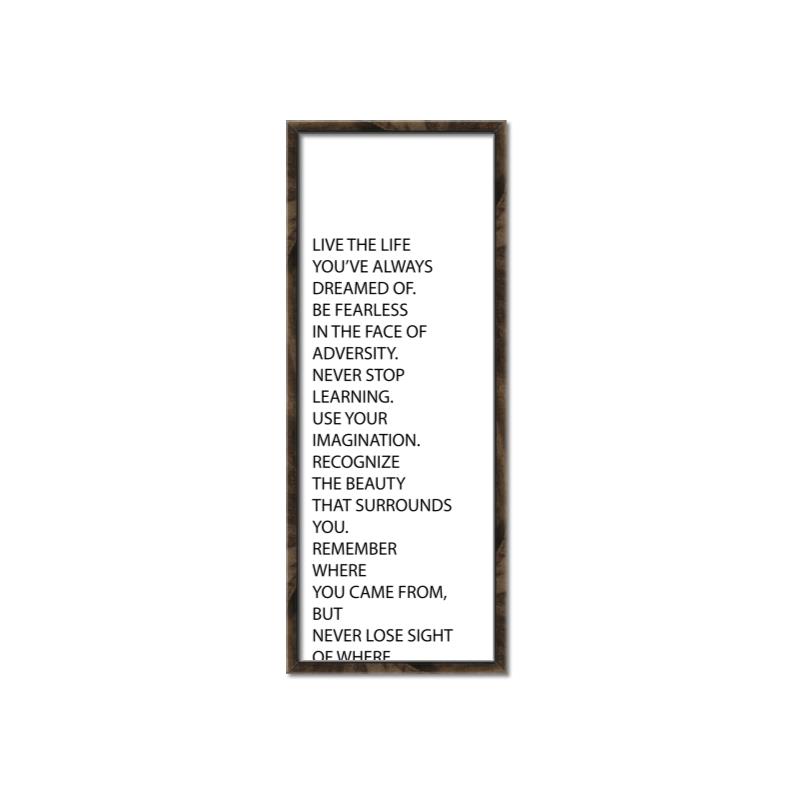 Picture of Live The Life I _GroupedProduct_Panel_Portrait_Canvas_Framed_