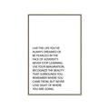 Picture of Live The Life II _GroupedProduct_Rectangle_Portrait_Canvas_Framed_