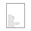 Picture of Be Kind Work Hard IV _GroupedProduct_Rectangle_Portrait_Canvas_Framed_