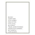Picture of Be Kind Work Hard IV _GroupedProduct_Rectangle_Portrait_Canvas_Framed_