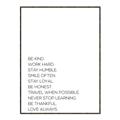 Picture of Be Kind Work Hard IV _GroupedProduct_Rectangle_Portrait_Canvas_Framed_