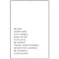 Picture of Be Kind Work Hard IV _GroupedProduct_Rectangle_Portrait_Canvas_Framed_